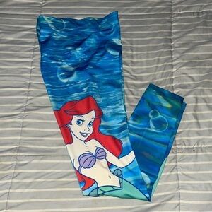 Disney Little Mermaid leggings, Junior size medium, bright and colorful